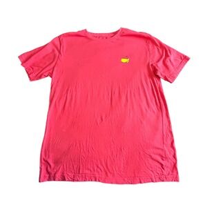 Masters 2022 Golf Tournament faded Red/pink Graphic T-Shirt Mens Large